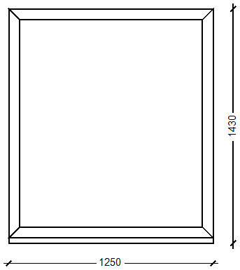 ПластКом СТАНДАРТ: Окно, Ivaper 62 мм, Без фурнитуры, 1400х1250, Белый, Белый